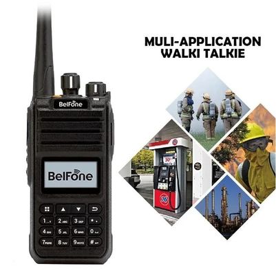 Μαύρο καμπαναριό Bf-Td515 VHF UHF ραδιόφωνο μεγάλης εμβέλειας 5W φορητό ασύρματο 2 Way εμπορικό