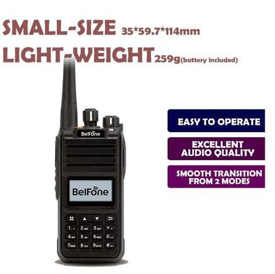 Μαύρο καμπαναριό Bf-Td515 VHF UHF ραδιόφωνο μεγάλης εμβέλειας 5W φορητό ασύρματο 2 Way εμπορικό