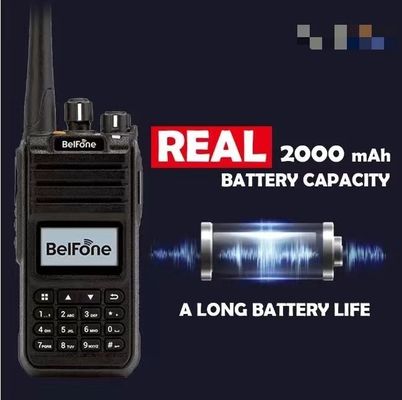 Μαύρο καμπαναριό Bf-Td515 VHF UHF ραδιόφωνο μεγάλης εμβέλειας 5W φορητό ασύρματο 2 Way εμπορικό