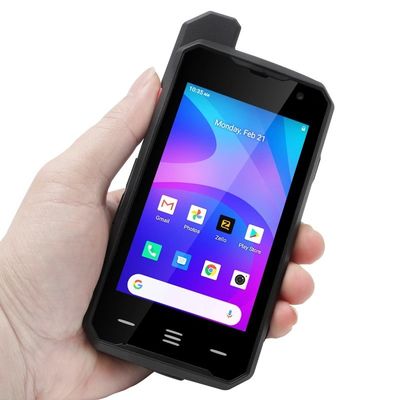 Μαύρη Uniwa F101 4 ιντσών οθόνη αφής Zello IP65 Ανερόστερο Poc Radio 4G Android Walkie Talkie με NFC και SOS Button Το 2024