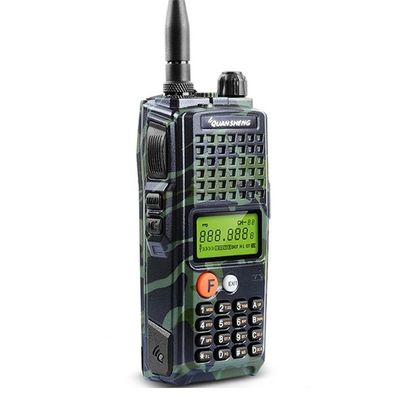 Μαύρο walkie-talkie με 4000mAh μπαταρία χωρητικότητα και πολλαπλές συχνότητες σάρωση