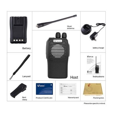 7.4V Ενεργειακή τάση Beifeng Bf620s Walkie Talkie 128 Διαύλους αποθήκευσης για επαγγελματίες