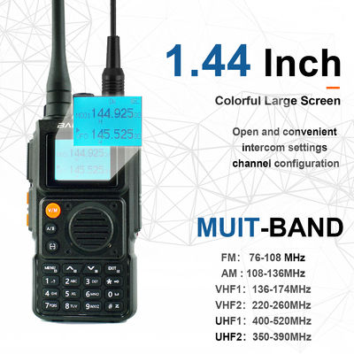 Μακροδιάρρηξη Full Band UV-K6 Τύπου-C Φορτίο Walkie Talkie με 1400MAH Standard μπαταρία
