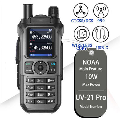 Μακροδιάστημα UV-21 Pro V2 Δύο ζώνες Walkie Talkie με μεγάλη χωρητικότητα 2600MAH μπαταρία