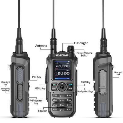 Μακροδιάστημα UV-21 Pro V2 Δύο ζώνες Walkie Talkie με μεγάλη χωρητικότητα 2600MAH μπαταρία