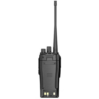 Μαύρο φορητό ασύρματο walkie-talkie με σταθερό σήμα και ανθεκτικό σε πτώση σχεδιασμό