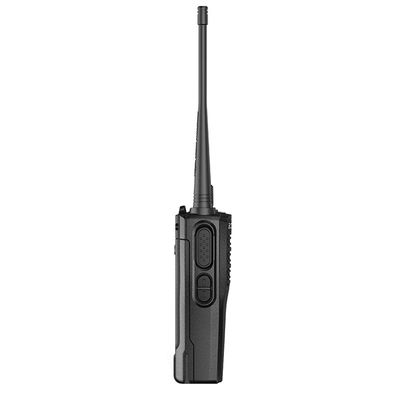 Μαύρο φορητό ασύρματο walkie-talkie με σταθερό σήμα και ανθεκτικό σε πτώση σχεδιασμό