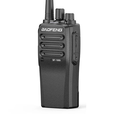 Μαύρο φορητό ασύρματο walkie-talkie με σταθερό σήμα και ανθεκτικό σε πτώση σχεδιασμό
