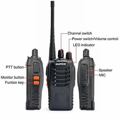 50Ω Αντεννή Αντίσταση Baofeng BF-888s A ζευγάρι Bf-888s Uhf Ραδιοφωνικό Walkie Talkie