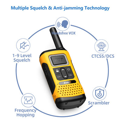 Χειροκίνητο UHF KSUN GZ32 PMR FRS Άδεια Δωρεάν Δύοπλευρο ραδιόφωνο με λειτουργία αποκωδικοποίησης κλώνων