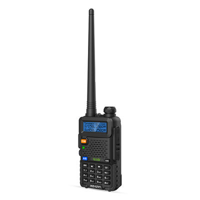 283.4g Walkie Talkie KD-UV1 Δύο ζώνες UHF400-470MHz VHF136-174MHz