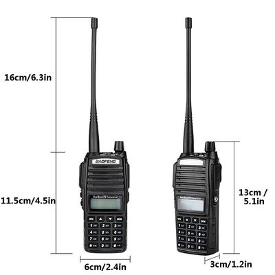 220g Μαύρο UV82 8W BAOFENG Διπλή ζώνη 2 Way Walkie Talkie UV-82 και Radio Top Πώληση