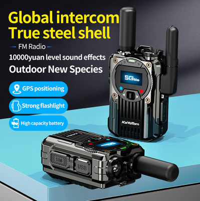 4G POC Walkie Talkie από κράμα ψευδαργύρου με λειτουργία ραδιοφώνου FM και αποκλειστική υποστήριξη PTT