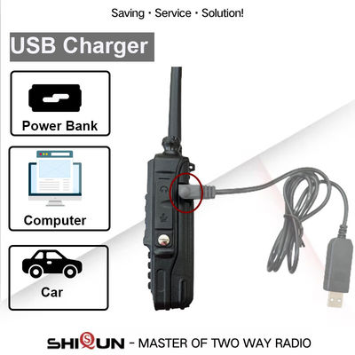 8W ισχύς εξόδου Baofeng UV-5R Plus Tri-Power Ham Radio Transceiver με φόρτιση USB-C