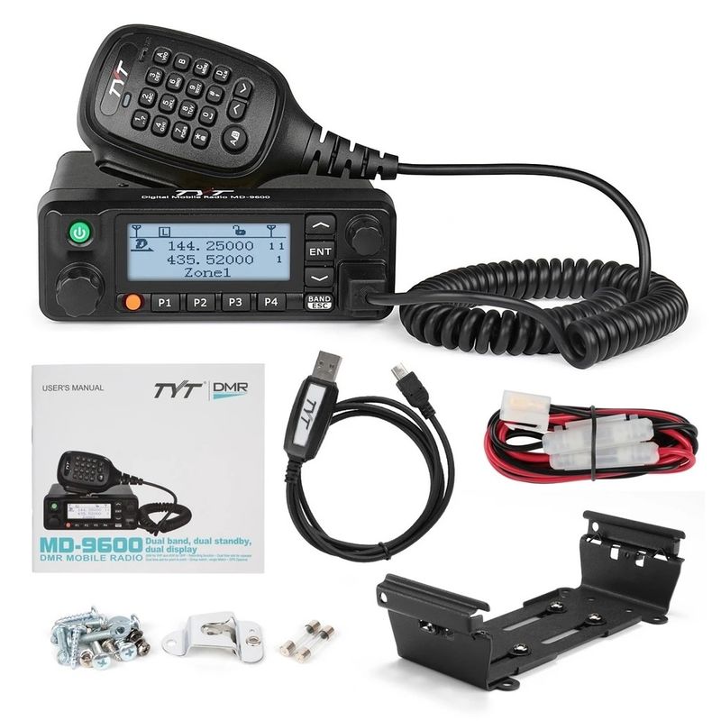 1000 κανάλια Ψηφιακό κινητό ραδιόφωνο VHF UHF 50W Υψηλής ισχύος Walkie Talkie TYT MD-9600