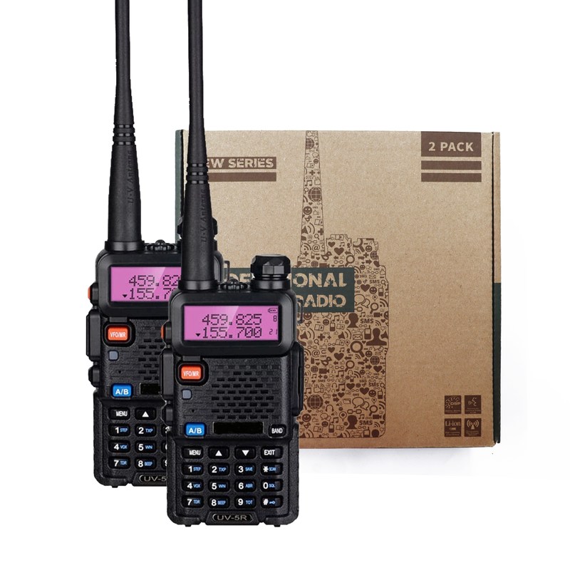 Χεριόχρηστο Walkie Talkie BF UV5R 8w Διπλή ζώνη UHF VHF Ραδιοφώνησης 400-470MHz 3χλμ