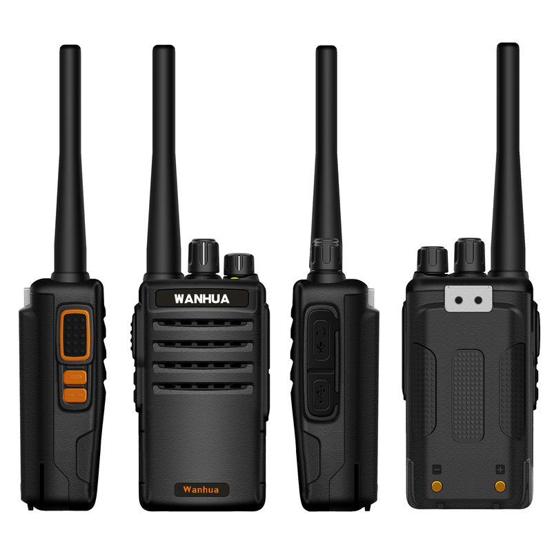 Χεριζόμενο UHF κρυπτογραφημένο walkie talkie υψηλής ισχύος μακράς εμβέλειας δίδυμο ραδιόφωνο 400-470MHz