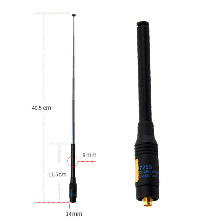 144-146/430-440MHz Περιοχή συχνοτήτων RH775 Walkie-Talkie με NFC και μεγάλες κεραίες