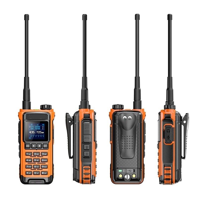 VHF 136-174 MHz Πηρακτήρας IC-U86 UHF 400-470MHz Δυοδιάδρομος Ραδιοφωνικό Walkie Talkie Μαύρο