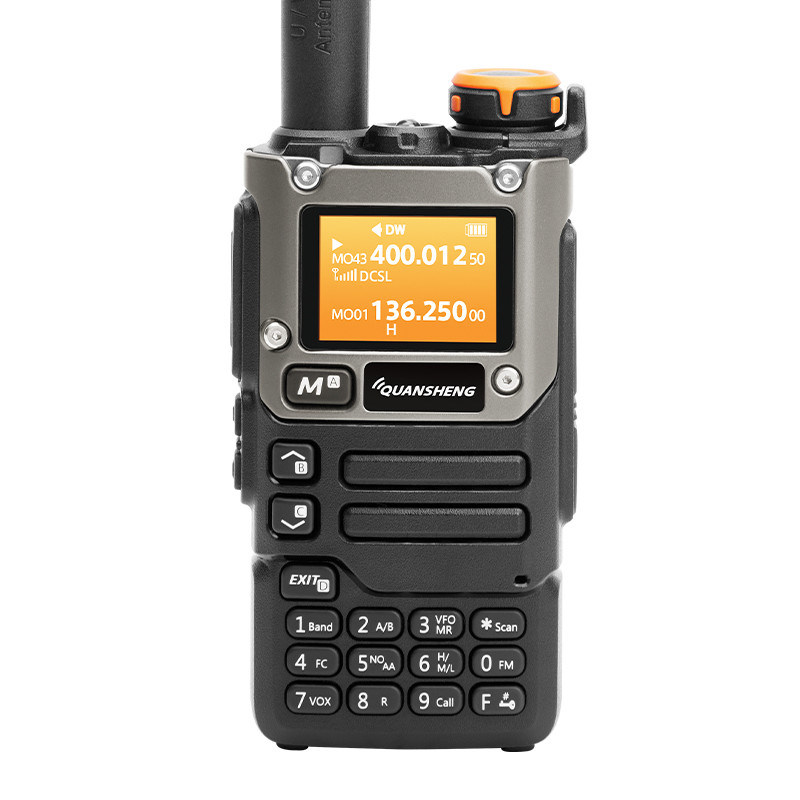 VHF UHF Quansheng UV-K58 Δύο ζώνες Walkie Talkie Δύο δρόμο ραδιόφωνο με 200 κανάλια αποθήκευσης