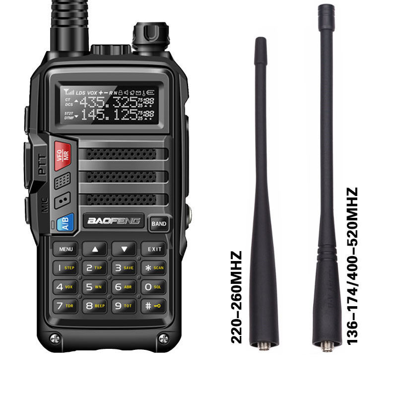 Δύοδιαδρομικό walkie-talkie VHF UHF συχνότητα τύπου 3.7V Ενεργειακή τάση