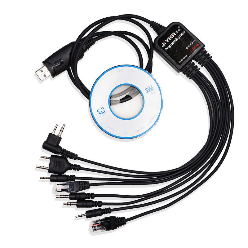 Πολυλειτουργικό καλώδιο προγραμματισμού USB 8 σε 1 για Baofeng UV5R UV82 TYT Yaesu Walkie Talkie