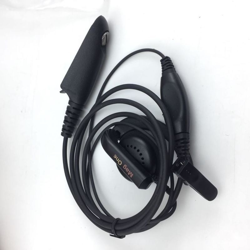 Walkie Talkie Wired ακουστικά σε μαύρο και συμβατό με τη Motorola GP328 GP340 GP380