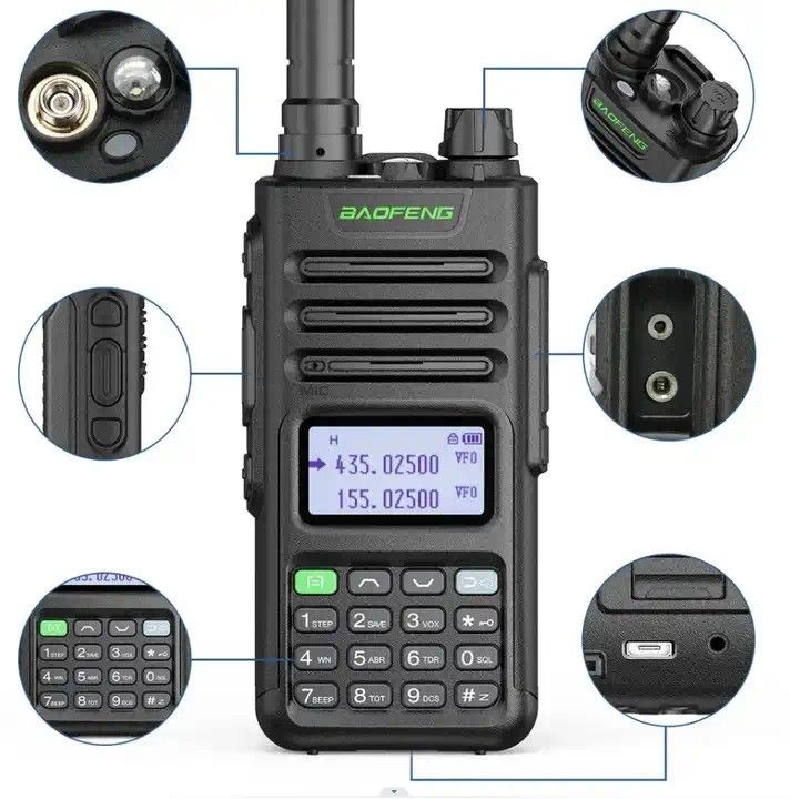 Baofeng UV-9R Pro T57 10W Handheld Walkie Talkie 3.7V Μεταδότης με μπαταρία 2800mAh