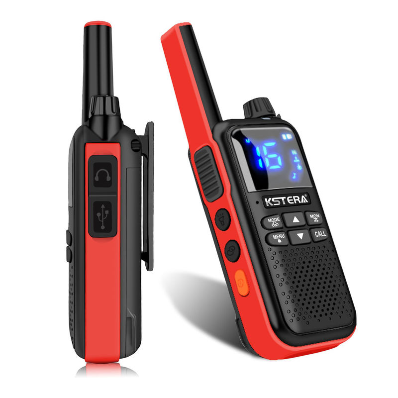 Έγκριση CE KST AT100 Ανερόστερο Walkie Talkie με μπλε οδοντικό ακουστικό για T82 T80 T62