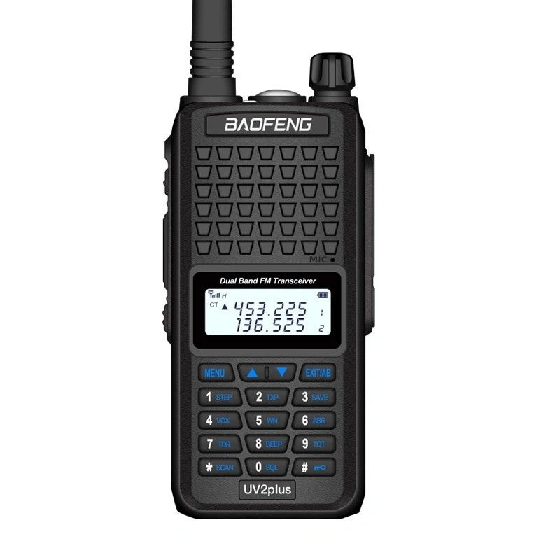 130 x 58 x 35mm Μαύρο Baofeng Bf-UV2plus IP68 LED φακό UV Δύο ζώνες Walkie Talkie