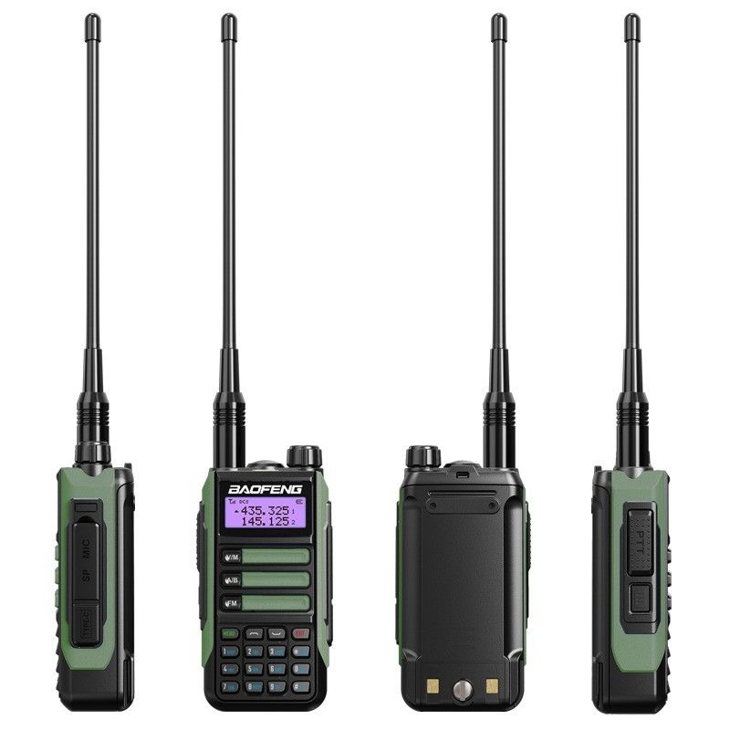 2024 BaoFeng UV-16 PRO High Power TYPE-C Walkie Talkie με μαύρο χρώμα και έξοδο 5W