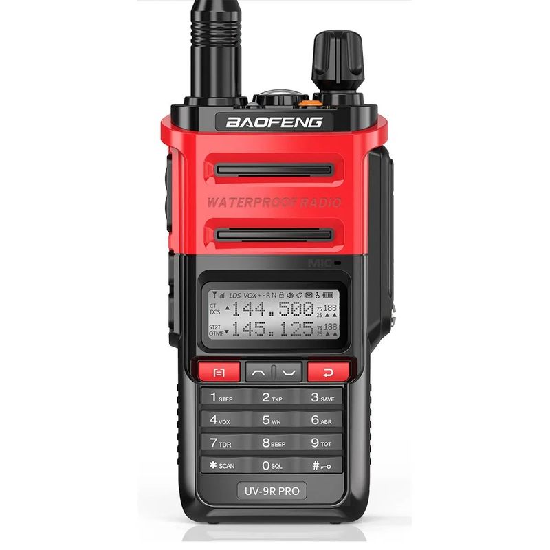 128 κανάλια Baofeng UV-9r PRO IP68 Walkie Talkie για επικοινωνία μεγάλων αποστάσεων το 2024