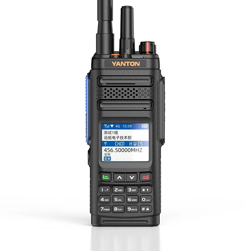 Δημόσιο δίκτυο Walkie Talkie Yanton T-X780 Διπλή λειτουργία με λειτουργία συναγερμού 194g Μαύρο
