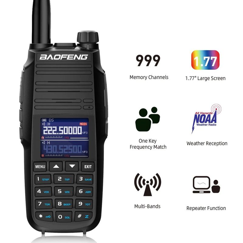 Μακροδιάστημα Walkie Talkie Baofeng UV-29L Talkie-Walkie 10W USB-C Ραδιοφωνικός δέκτης
